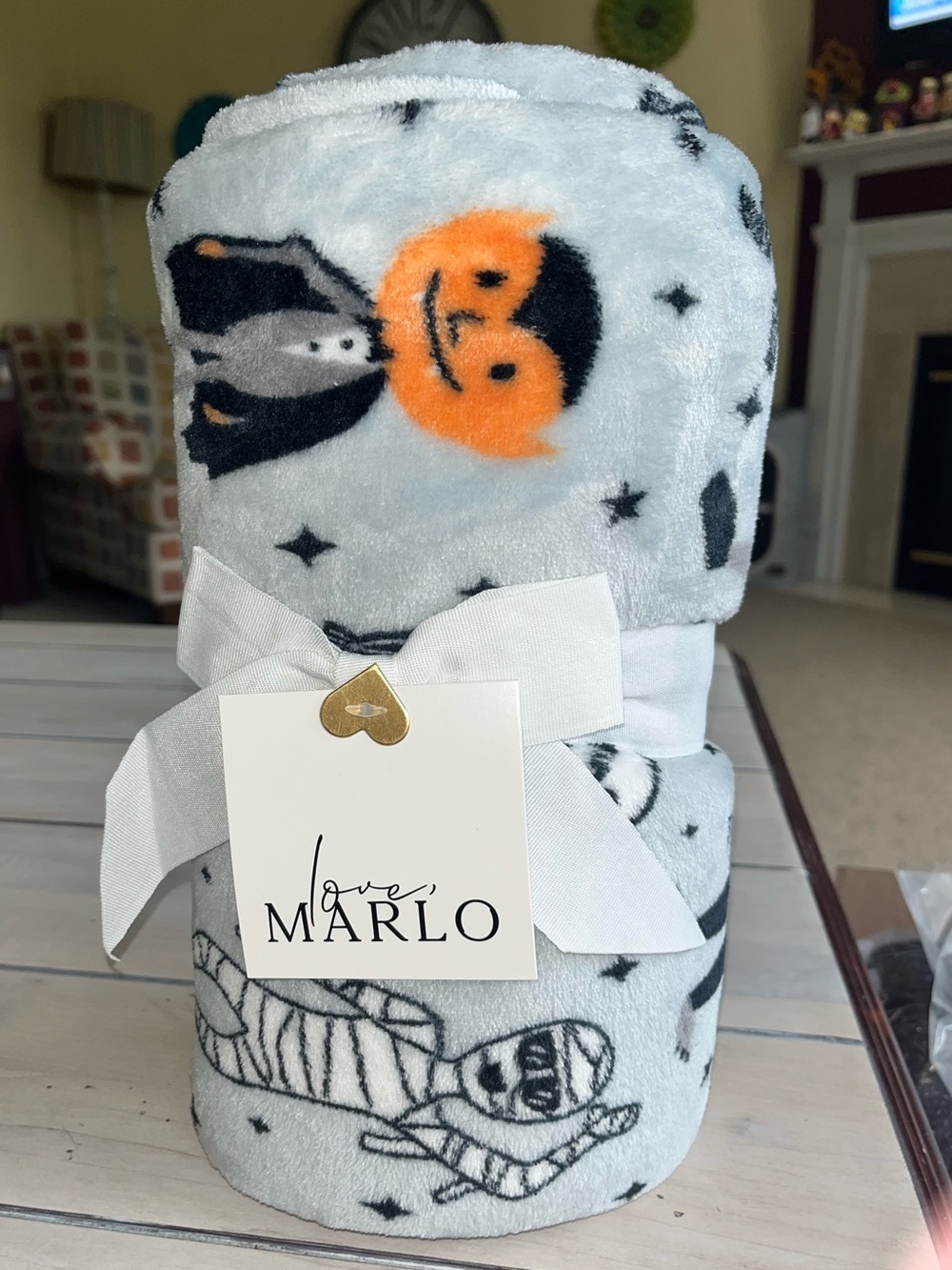 Halloween Monsters Plush Throw - Frank & Frie - 50x60